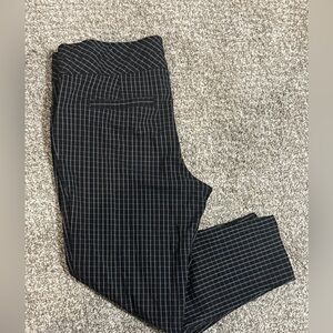 Maurice’s  Black and White Plaid Dress Pants